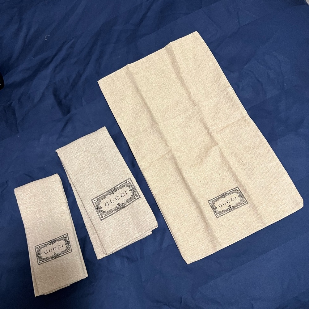 Gucci small dust bags